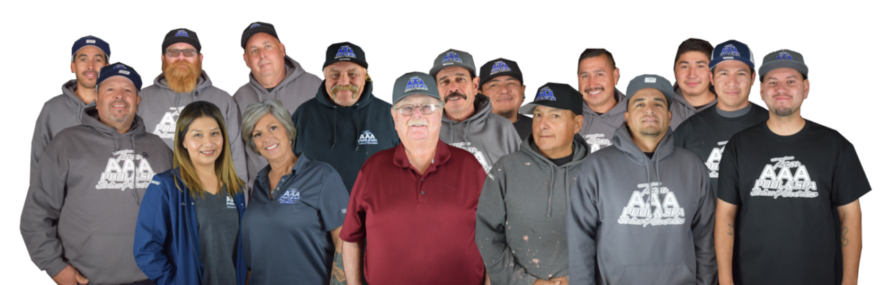 Our Team at AAA Pool Maintenance. Full team image.