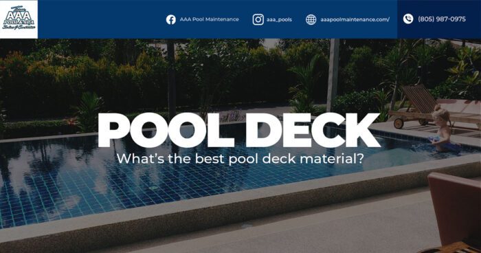 Pool Deck: What's the best pool deck material?